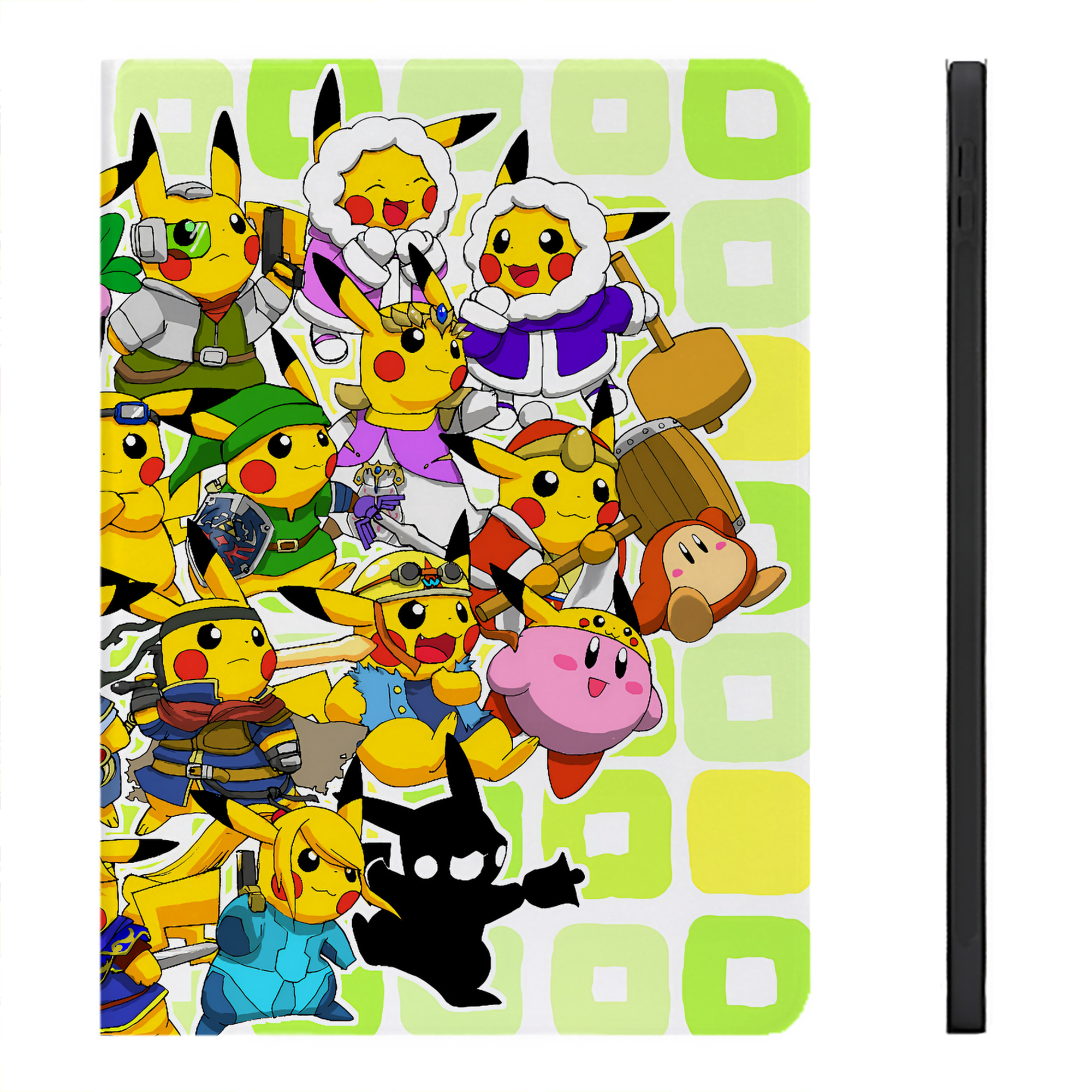 （画像用） ポケットモンスター Pokémon IPadケース ペンホルダー付き ブックスタイルデザイン